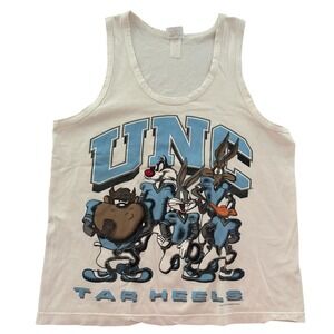 VTG Looney Toones UNC North Carolina Tar Heels Basketball Rare! 80's 90's Y2K‎